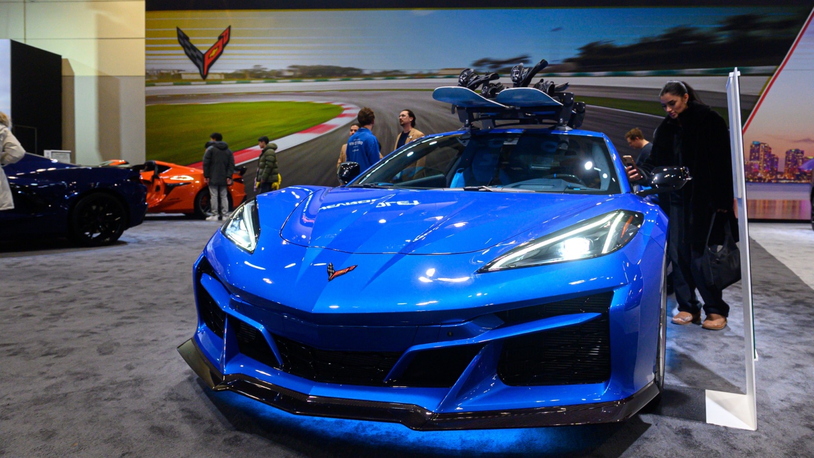 Corvette e ray displayed
