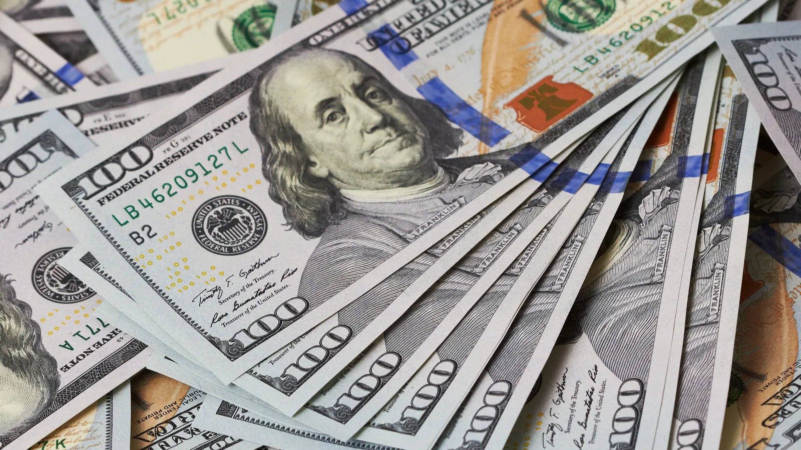 Shot of US dollars