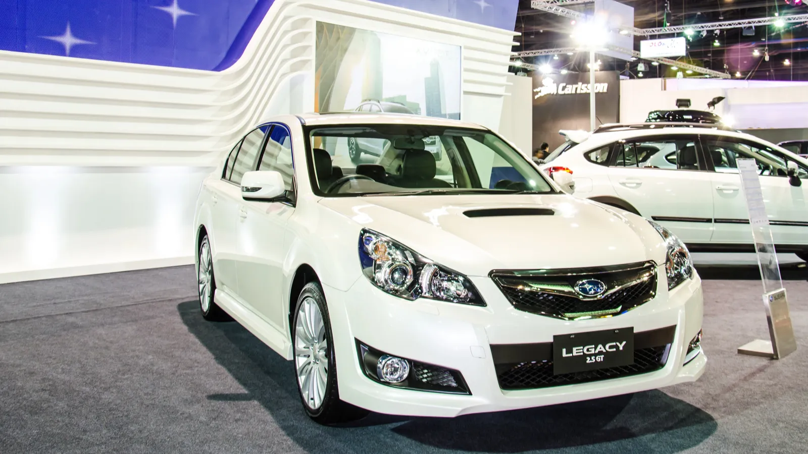 Subaru Legacy displayed