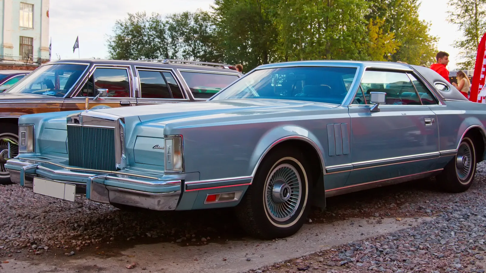 Classical American vintage car Lincoln continental mark v 1977 