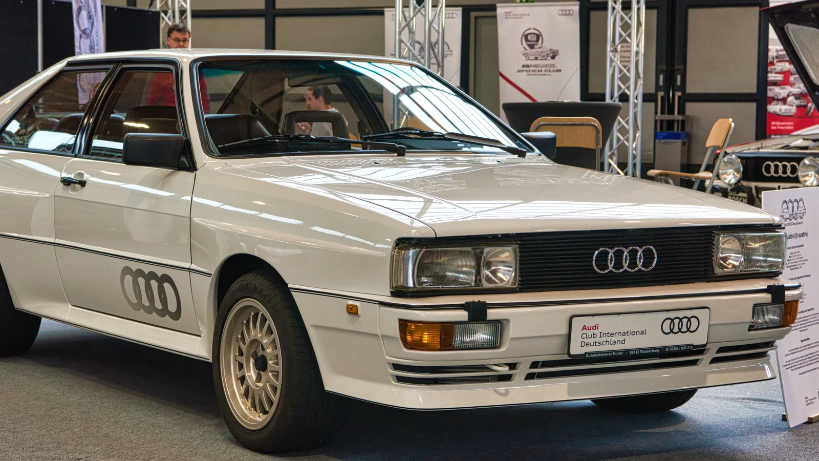 White Audi quattro type 81