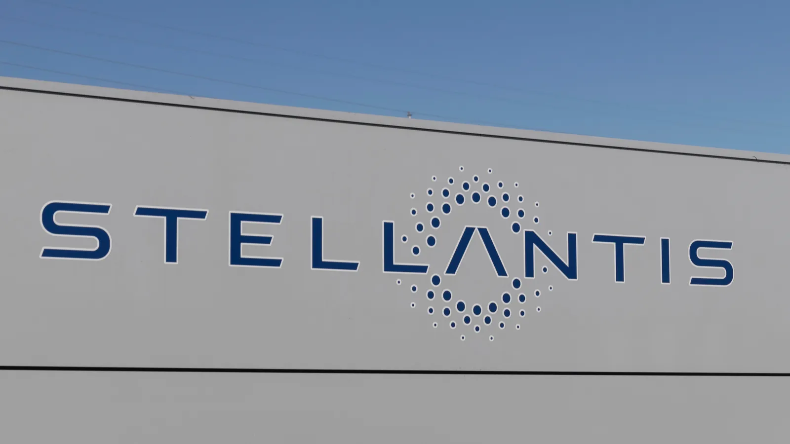Stellantis logo at the transmission center