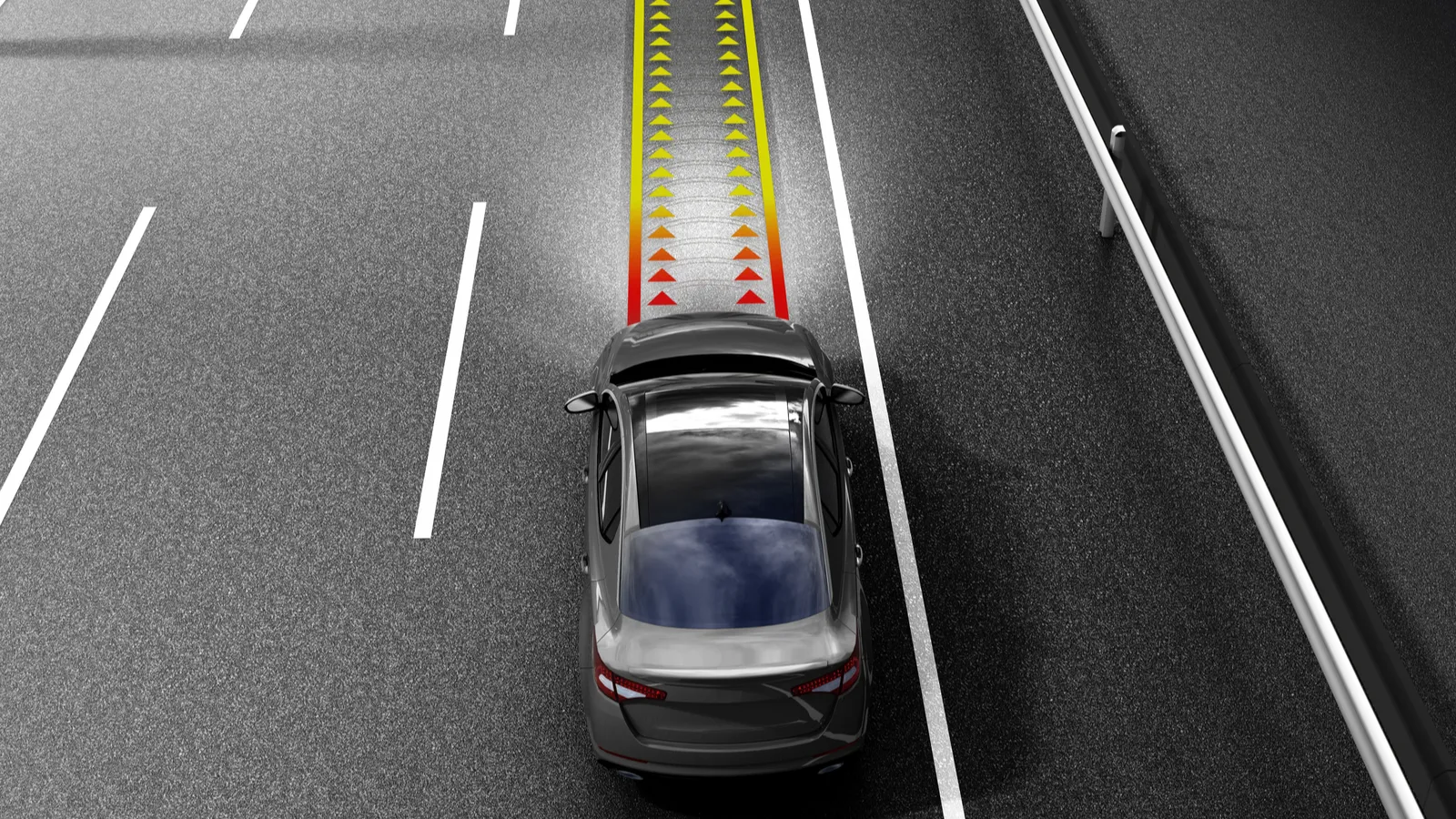 Modern concept of a safe car collision monitoring system 3d
