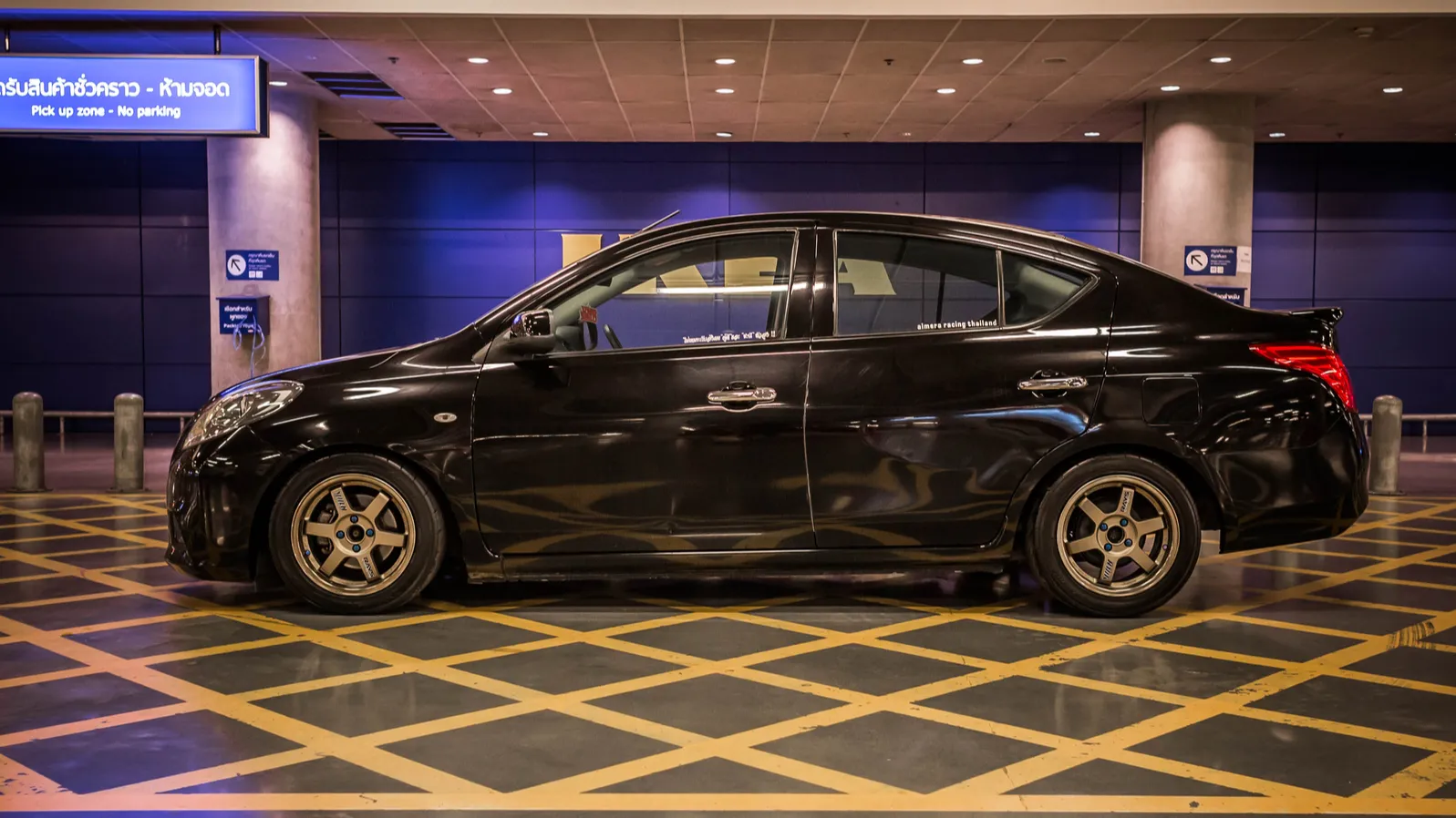 Nissan Almera racing style in Thailand