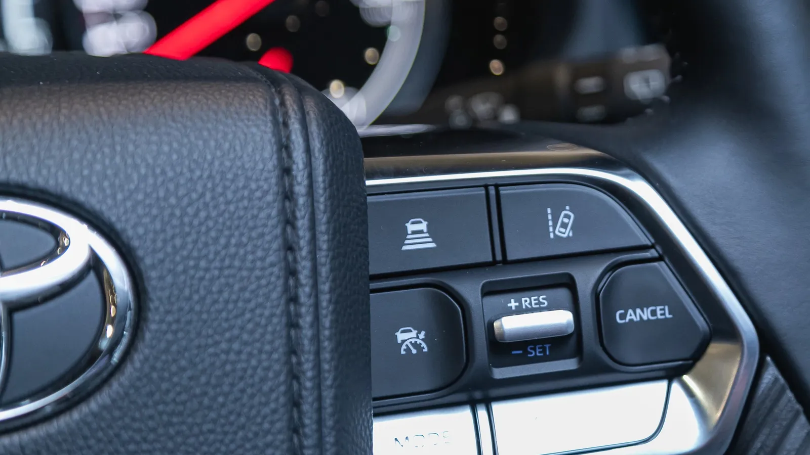 Land Cruiser steering buttons and ADAS features