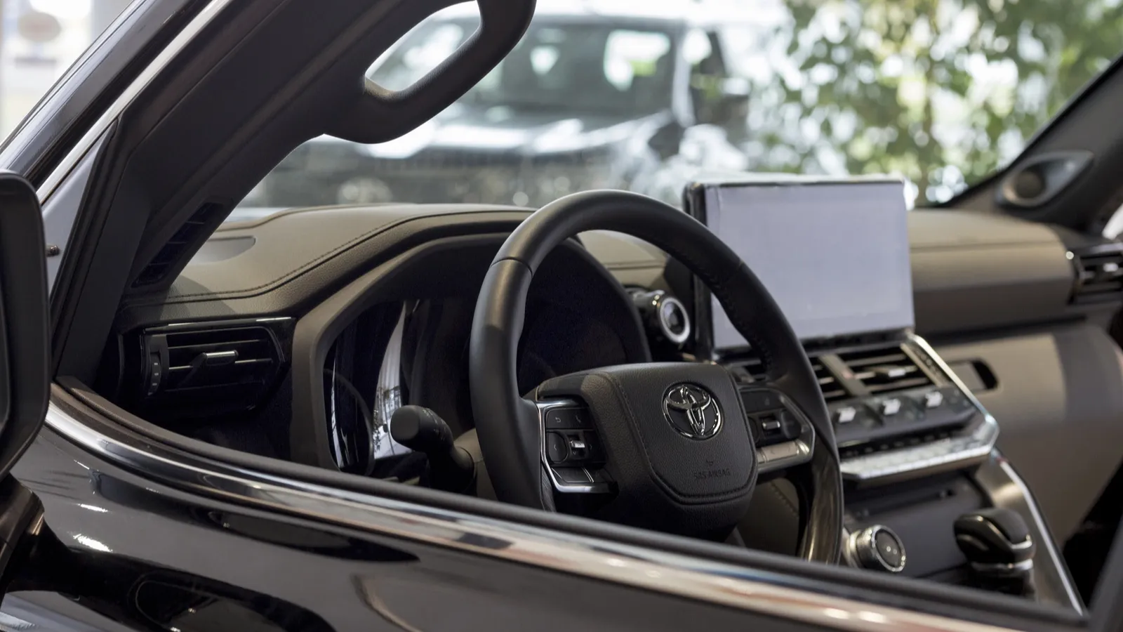Toyota showroom interior of Land Cruiser