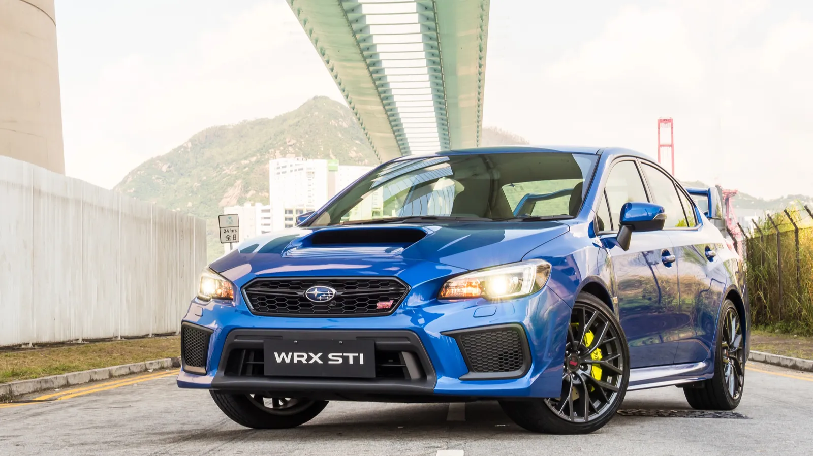 Subaru WRX STI 2017 on road