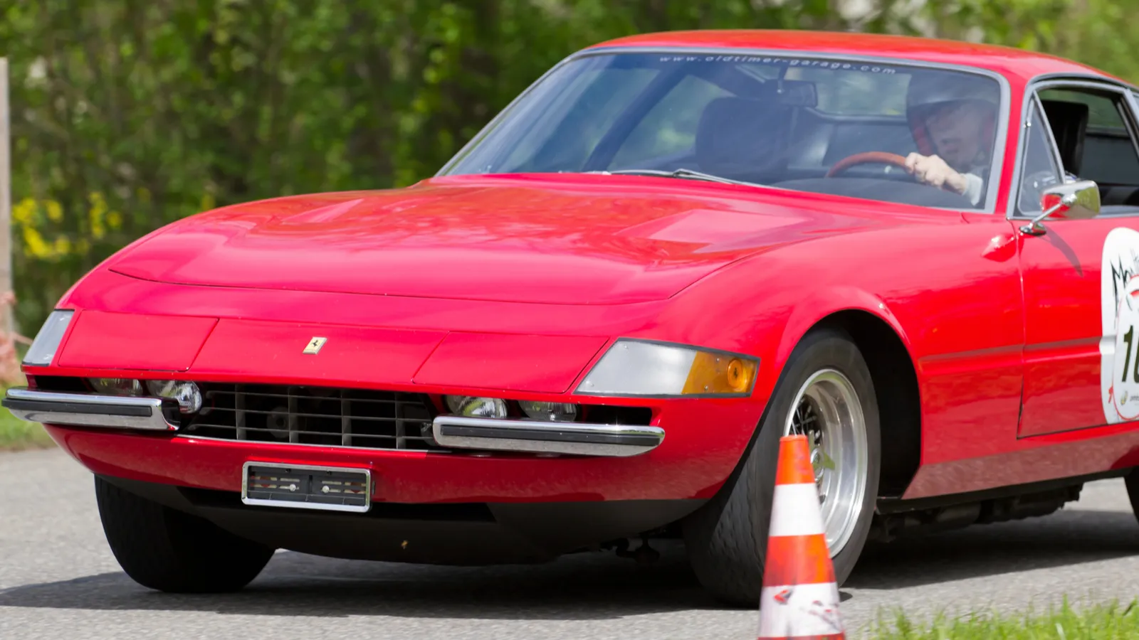 Vintage race touring car Ferrari 365 GTB iv from 1969