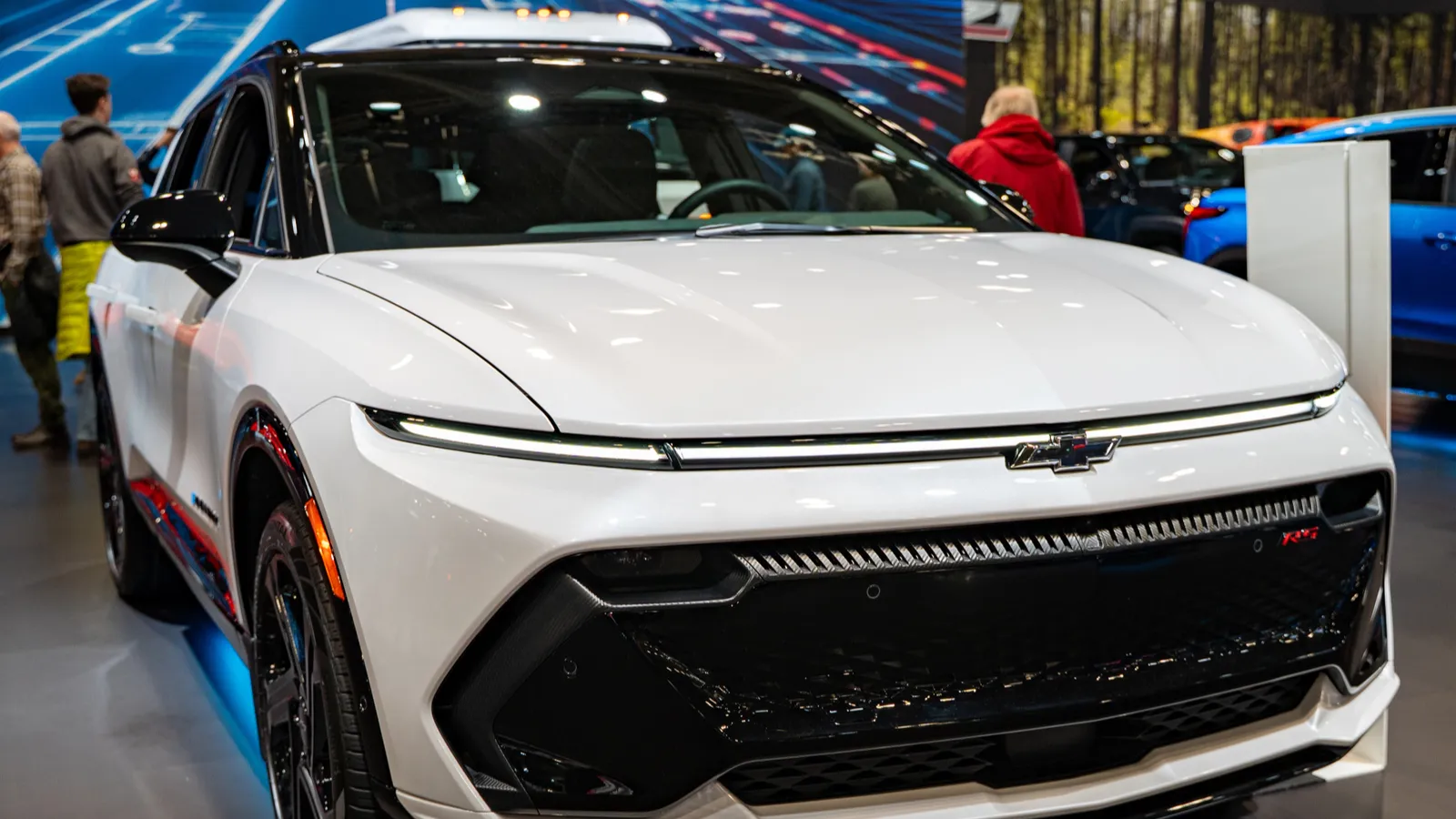 2025 Chevrolet Equinox EV RS automobile at the 2025 Canadian show