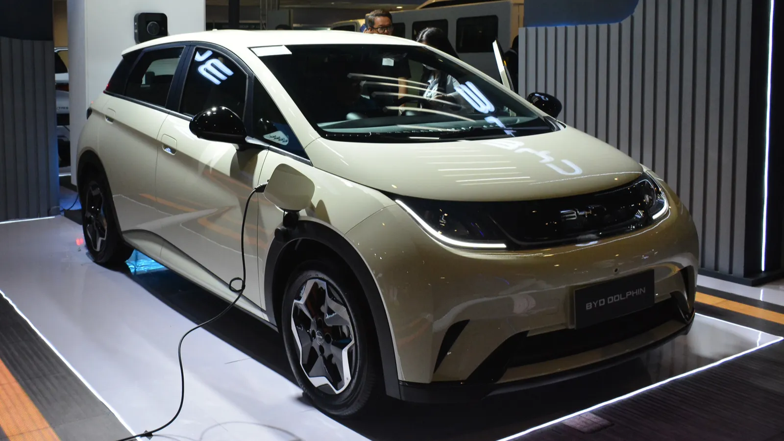 BYD Dolphin at display  