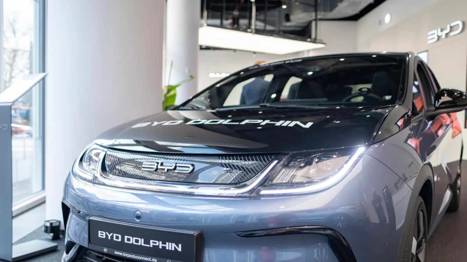 BYD Dolphin at showroom  