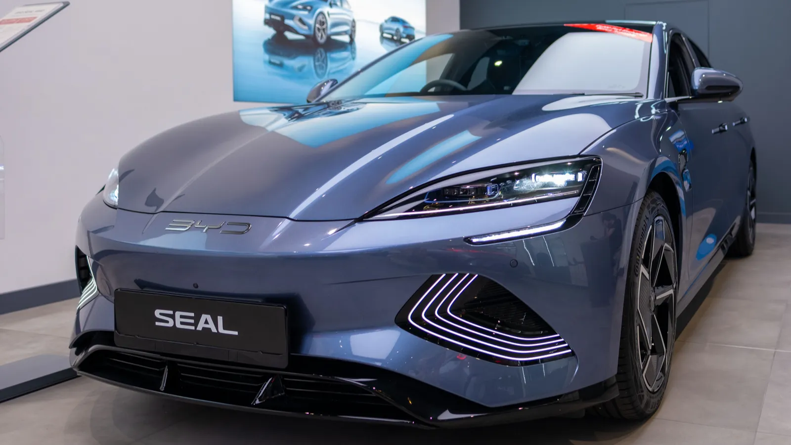 BYD Seal blue car  