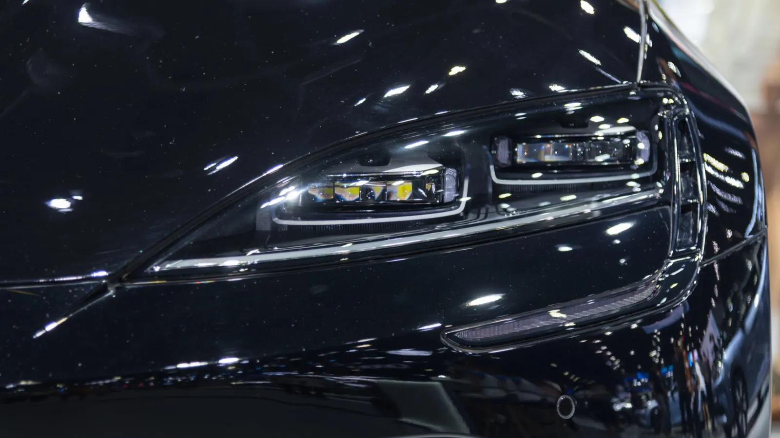 BYD Seal headlight close-up   