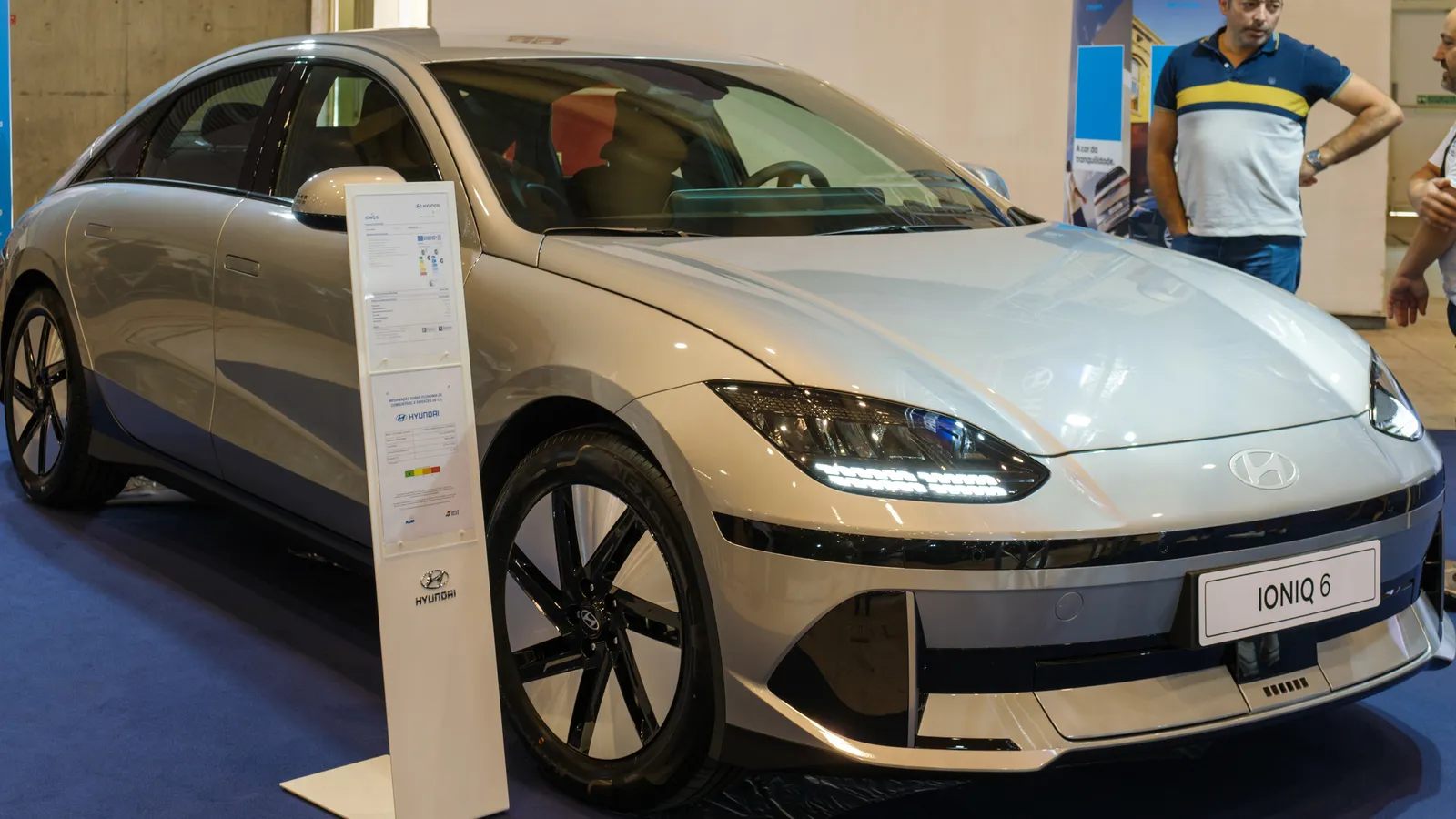 Hyundai Ioniq 6 on display  