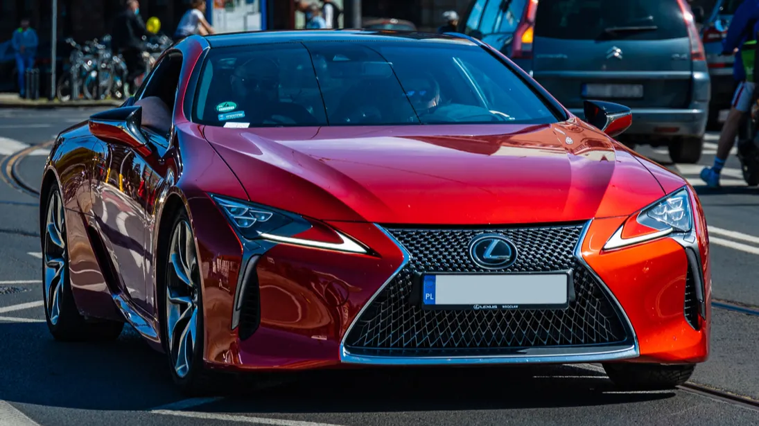 Lexus LC 500 on road