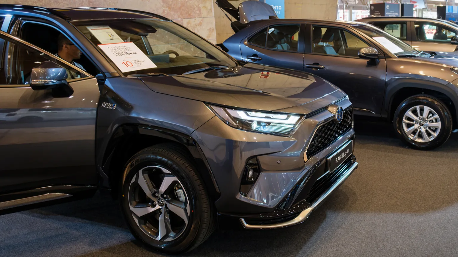 Toyota RAV4 plugin hybrid on display