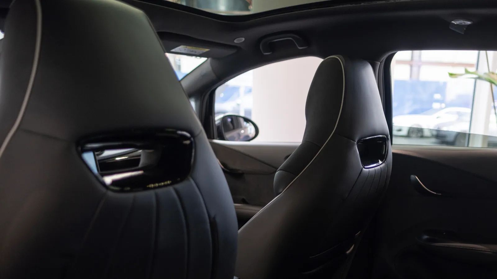 Interior cockpit of BYD Dolphin car hatchback  
